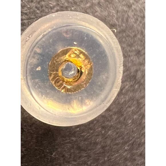 10k Yellow Gold CZ Earrings 2.45ctw - Picture 4 of 14